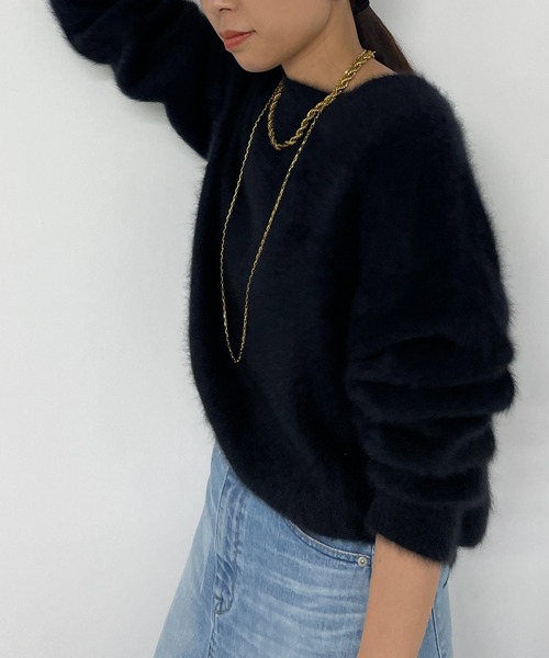 LOUNGEDRESS（ラウンジドレス）の「FURカシミヤ2WAYニット（ニット