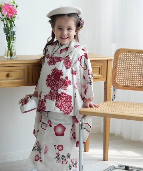 七五三3歳用被布コートセット 女の子 ひよこ商店 レトロ大正浪漫