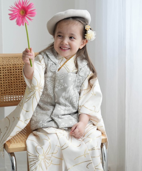 七五三3歳用被布コートセット 女の子 ひよこ商店 レトロ大正浪漫