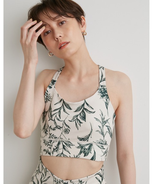 emmi（エミ）の「【emmi meets aya】ボタニカル柄ブラトップ（スポーツ