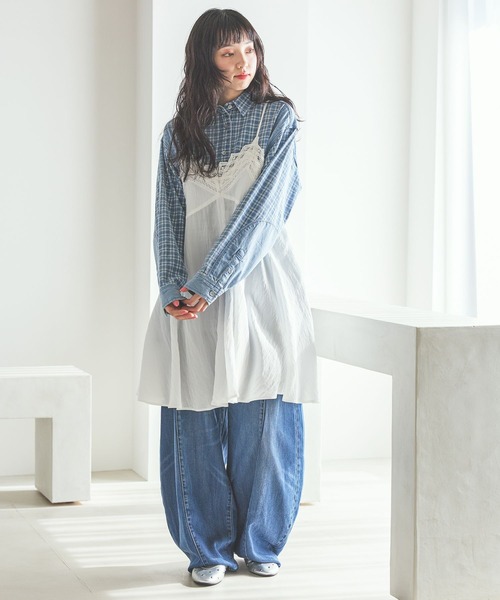 niko and（ニコアンド）の「[NKJ 2026SS] 3Dドロップデニムパンツ