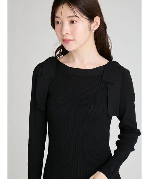 セール】ショルダーリボンニットプルオーバー（ニット/セーター