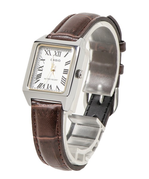 CASIO』クラシック スクエア レザー（アナログ腕時計）｜CASIO（カシオ