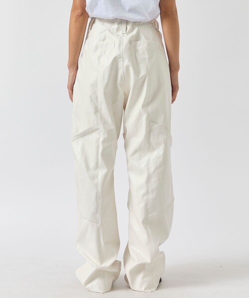 YOHEI OHNO/ヨウヘイオオノ】Faux Leather Biker Trousers/レザー