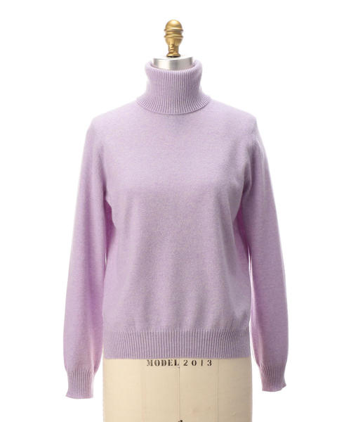 Drawer（ドゥロワー）の「Drawer 14G カシミヤタートルネックニット