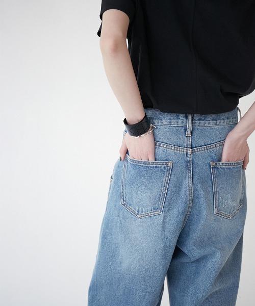 YENN（イエン）の「【定番】【大人気】YENN タックワイドデニムパンツ