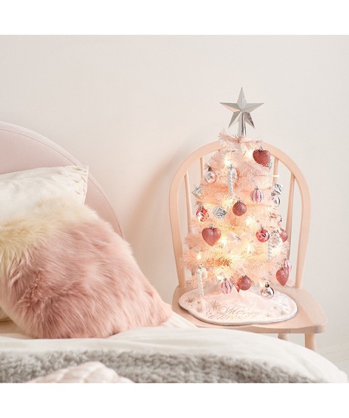 セール】クリスマスツリー スターターセット 60cm ピンク（インテリア