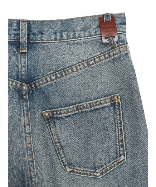 Ameri（アメリ）の「ZIPPER STRAIGHT DENIM（デニムパンツ）」 - WEAR