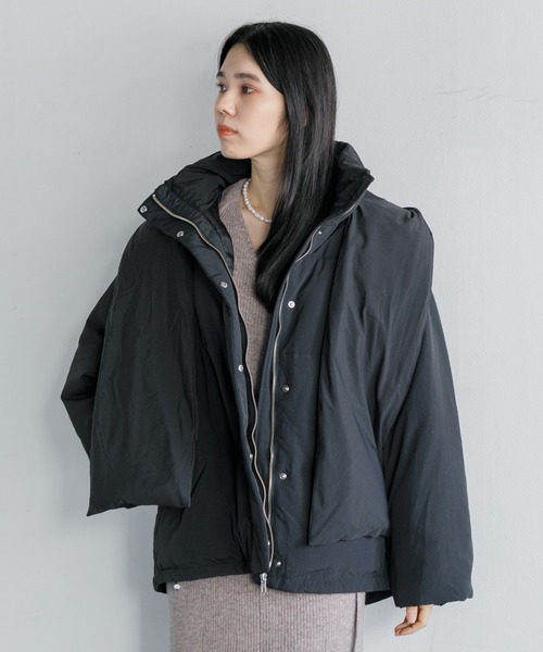 CASA FLINE（カーサフライン）の「CASA FLINE フードマフラー付き中綿