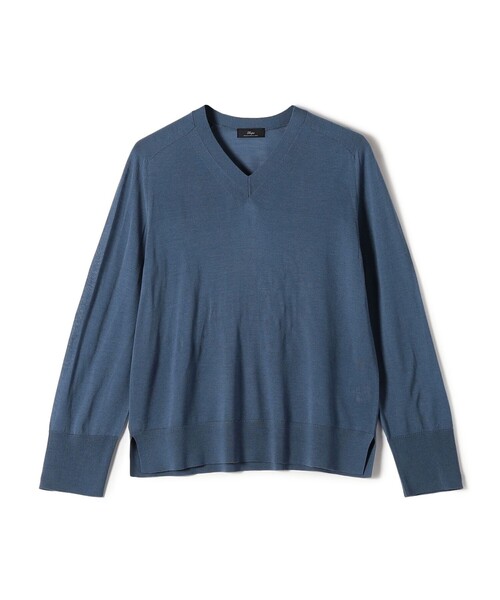 セール】SHIPS Primary Navy Label:18G ZEGNA Vネック ニット（ニット