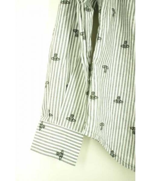 ブランド古着】オーブ柄 リボンシャツ（シャツ/ブラウス）｜Vivienne