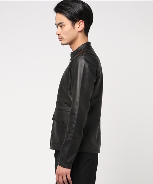 Pretty Green（プリティーグリーン）の「RANDALL ジップアップ レザー