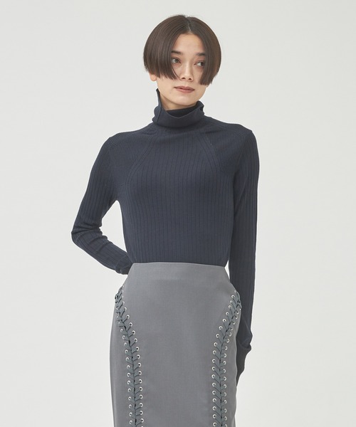 CINOH/チノ】タートルネックタイトニット（ニット/セーター