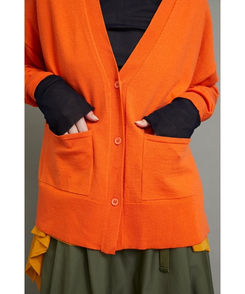 HeRIN.CYE（ヘリンドットサイ）の「Frill knit cardigan（カーディガン