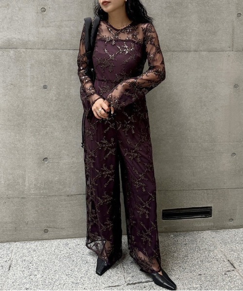 サロペット・オーバーオール・オールインワン ameri vintage FLOWER