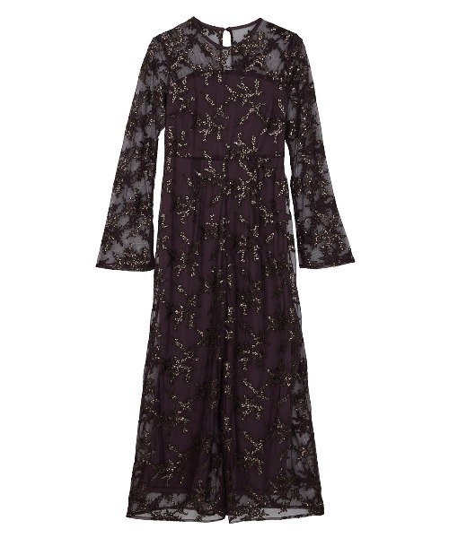 Ameri（アメリ）の「SPANGLE LACE ROMPERS（サロペット/オーバーオール