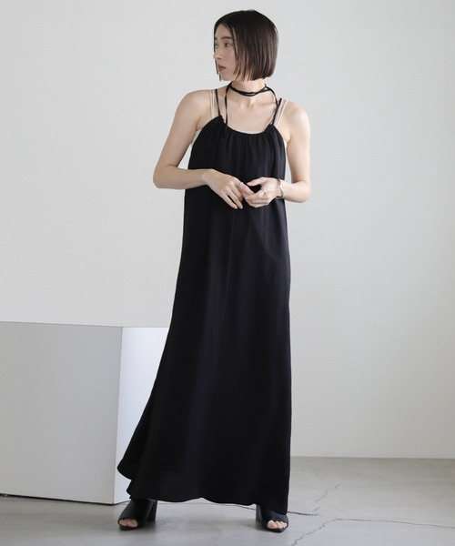 セール】マルチウェイロングキャミワンピース（ワンピース）｜select