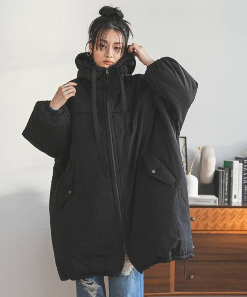 セール】ボリュームモンスターフーディーコート（ダウンジャケット