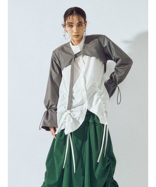 UN3D.（アンスリード）の「クロップドジャケット（ノーカラー