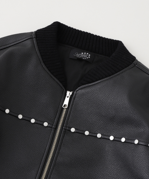 AFB / エーエフビー STUDDED BOMBER JACKET（ブルゾン）｜AFB