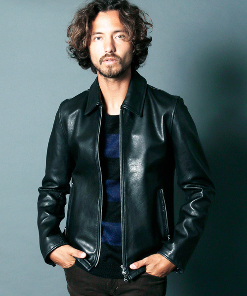 Magine（マージン）の「SHEEP LEATHER ZIP BLOUSON:シープレザー