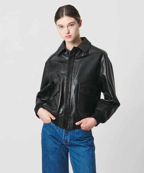 LOEFF（ロエフ）の「＜LOEFF＞ラムレザー フライトジャケット UNISEX