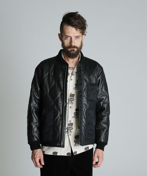 Schott/ショット/QUILTED LINNER SHORT LEATHER/キルティング ライナー