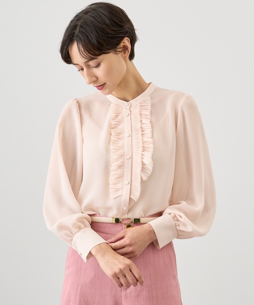 ANAYI（アナイ）の「シフォンジョーゼットフリル ブラウス（シャツ
