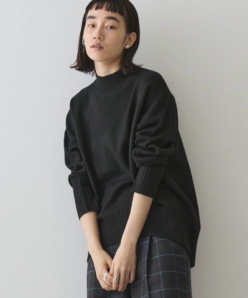セール】モックネックコクーンニットプルオーバー（ニット/セーター