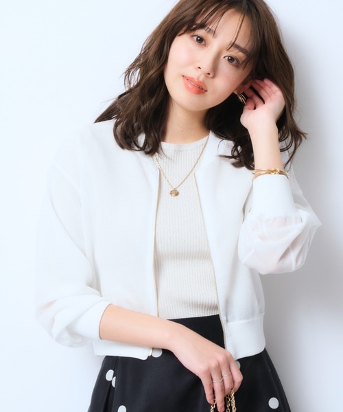 JUSGLITTY（ジャスグリッティー）の「5分袖ラメシンプルプルオーバー