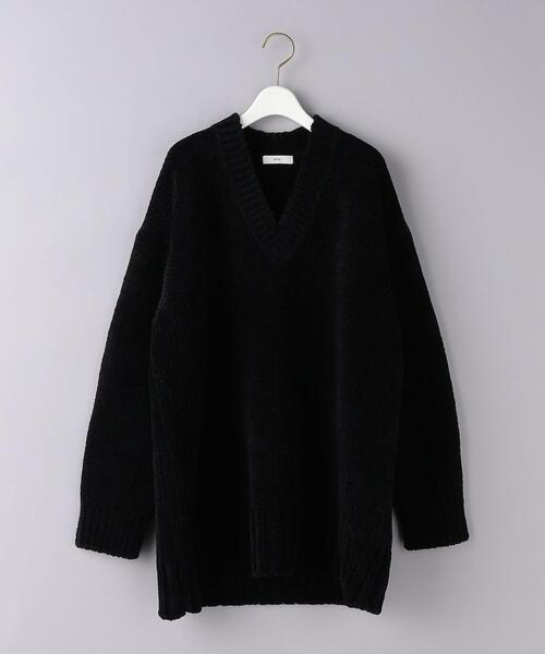 ATON（エイトン）の「【一部別注】＜ATON＞モール Vネック ニット