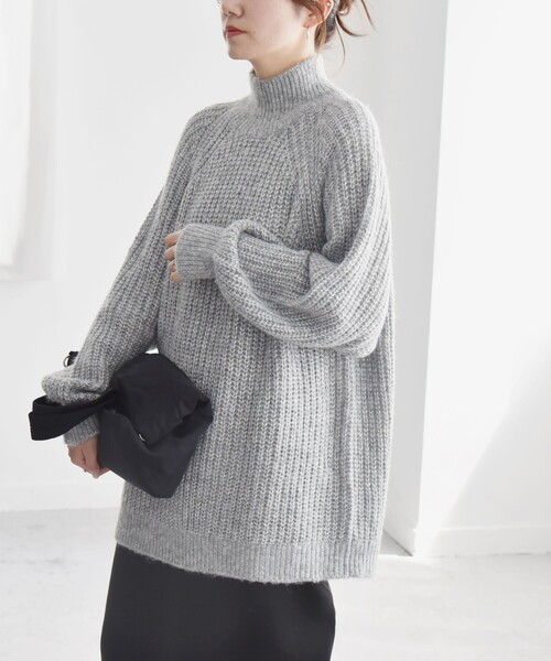 セール】quaranciel:〈手洗い可能〉ラメ リリヤーン タートルネック