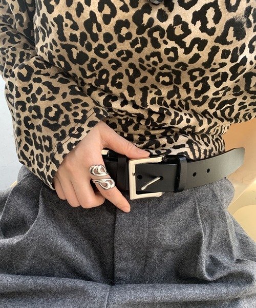 LONSLAN】ダブルバックルレザーベルト CHLONA24a018-ファッション通販