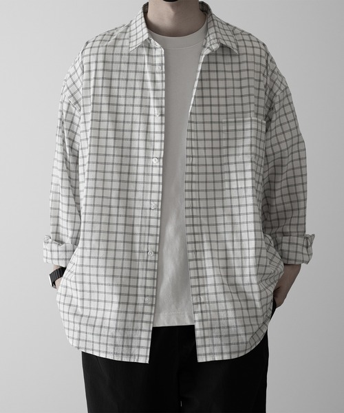 RUUBON】TC check regular shirt / TC チェック柄 レギュラーシャツ