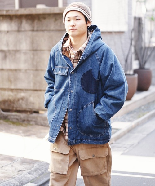 中ワタデニム/カツラギフードジャケット | ジムマスター（gym master