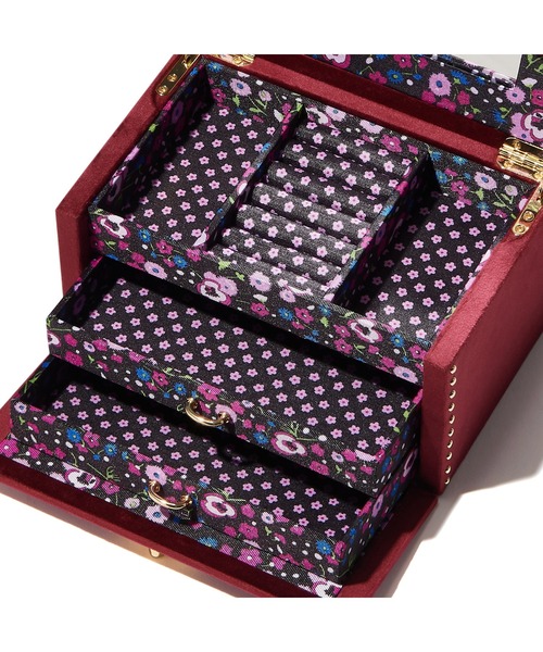 セール】ANNA SUI ジュエリーボックス S ダークレッド（収納グッズ