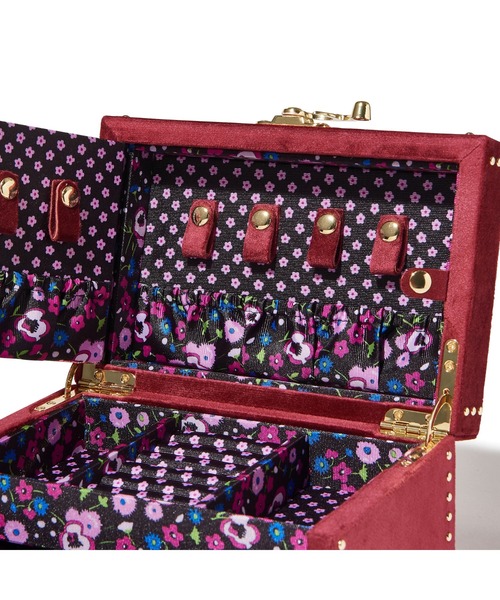セール】ANNA SUI ジュエリーボックス S ダークレッド（収納グッズ
