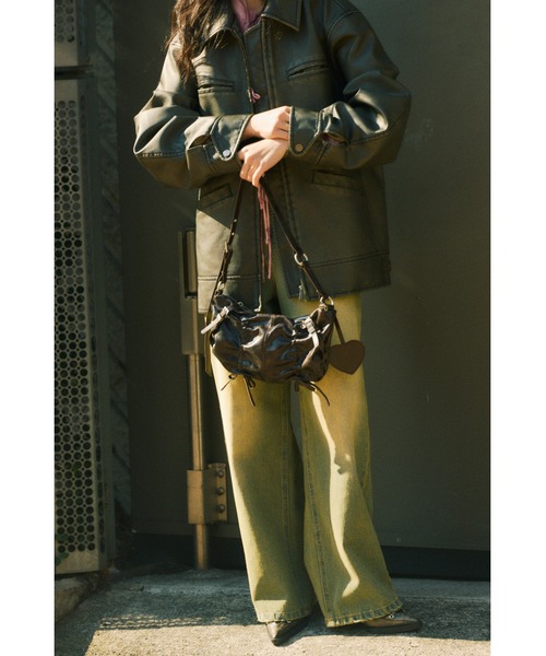 セール】VINTAGE BOXY F/LEATHER JK ヴィンテージ ボキシー フェイク