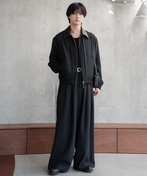 SINSS（シンス）の「Tweed short blouson / ツイードショートブルゾン