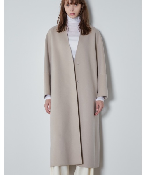 LE PHIL（ルフィル）の「ソフトウールリバーノーカラーコート（ノー