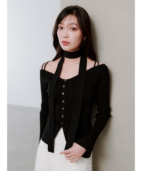 セール】タイ付きニットプルオーバー（ニット/セーター）｜SNIDEL