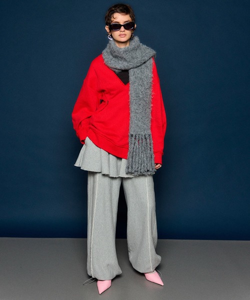 セール】V-neck Cocoon Sleeve Tops / Vネックコクーンスリーブ