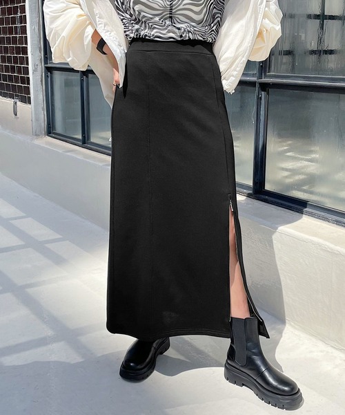 PAGEBOY（ページボーイ）の「ZIPスリットスエットタイトスカート