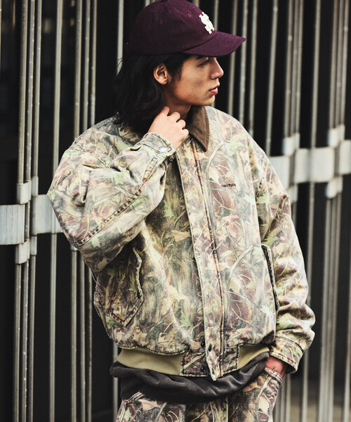 セール】NAUTICA/ノーティカ カモ柄ボンバージャケット ダックハンター