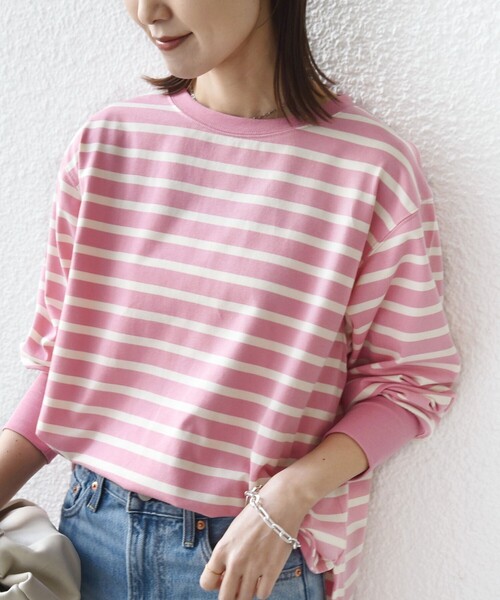 SHIPS別注】TENNESSEE:〈洗濯機可能〉ワイド ボーダー TEE（Tシャツ