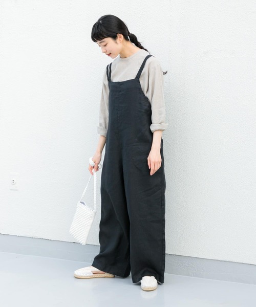 かぐれ（カグレ）の「リネンサロペット（サロペット/オーバーオール