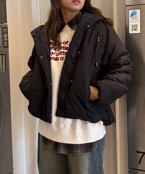 セール】☆選んであったか中綿フェイクダウンジャケット（ダウン