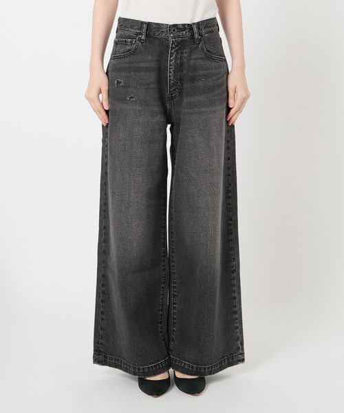 セール】5 1/2 BAGGY DENIM (Black）（デニムパンツ）｜Spick & Span