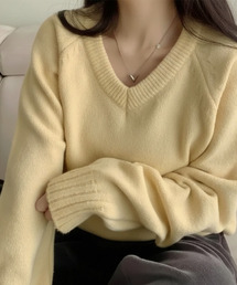 ニット/セーター（イエロー/黄色系・Vネック）ファッション通販 - ZOZOTOWN
