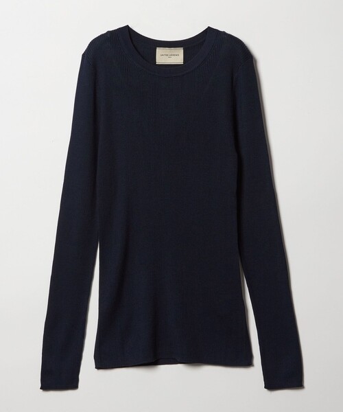 シルク リブ クルーネック ニット（ニット/セーター）｜UNITED ARROWS